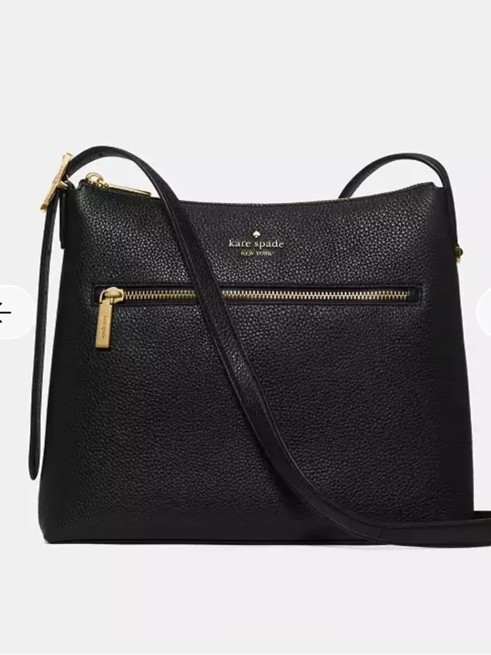kate spade New York Black Pebbled Leather Crossbody Bag